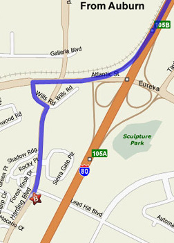 Directions from Auburn