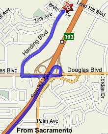 Directions from Sacramento